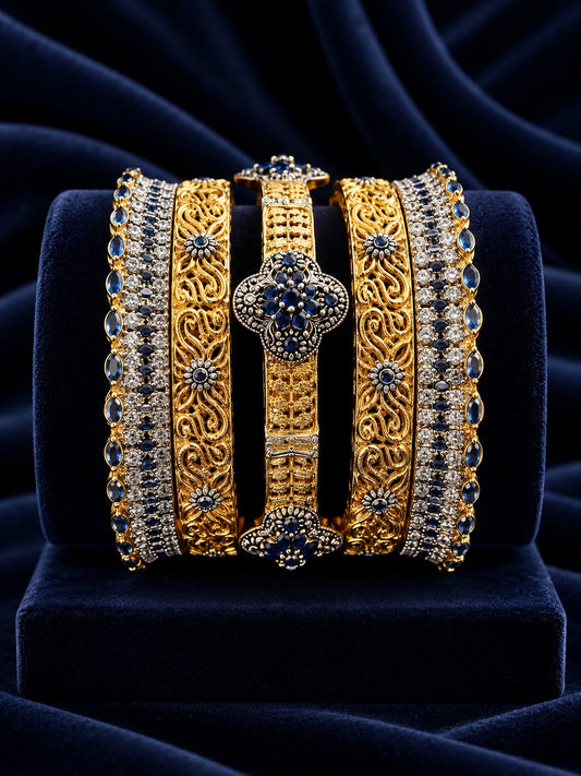 Gold plated bangles