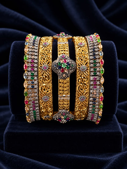 Gold plated bangles