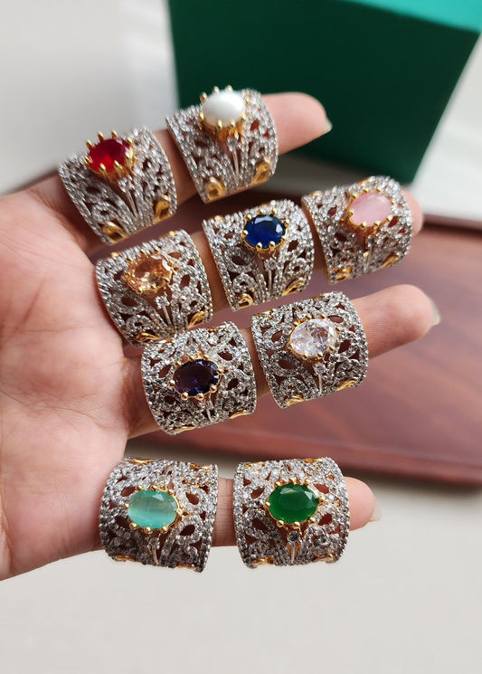 Luxurious Filigree Statement Rings Collection | Jewels by Sadaf